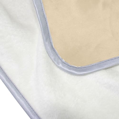 Wheat Plush Throw Blankets for Bed Couch and Living Room Suitable