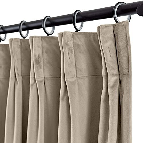 Bhoomi Collection Double Pinch Pleat Blackout Extra Long Curtains 2