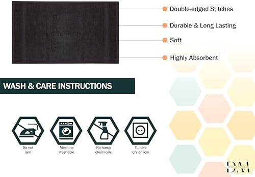 Bath Sheet Set 2 Pack Extra Large, 35x70 in, Light Grey Cotton Bath