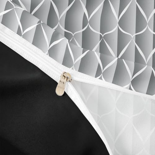 Erosebridal Grey Abstarct Comforter Cover Queen Size for Adult Women