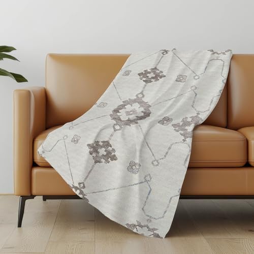 Addison Rugs ASB122 Taupe 50" x 70" Oversized Sherpa Throw Blanket