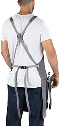 Hudson Durable Goods - Professional Grade Chef Apron for Kitchen, BBQ