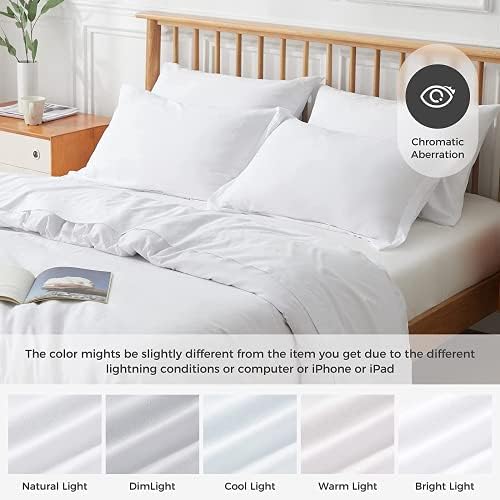 Ivory Duvet Covers Twin Size Brushed Microfiber Soft Light-Weight