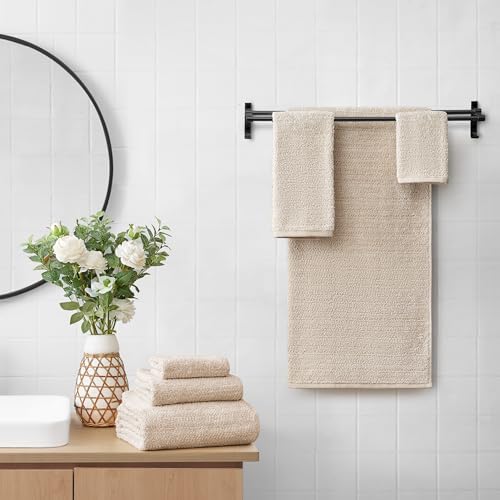 Lucky Brand Luxurious Boucle 6 Piece Bath Towel Set - (2) Bath Towels