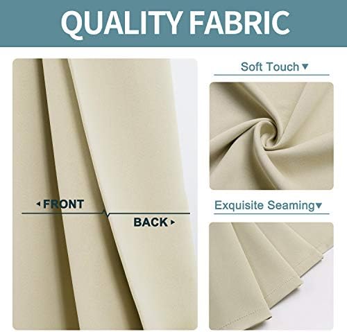 ChrisDowa Room Darkening Curtains for Bedroom and Living Room 84 Inch