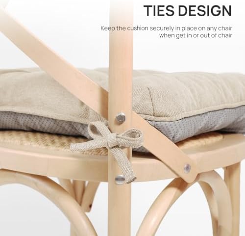 Love's cabin Memory Foam Chair Cushions Set of 4, Outdoor/Indoor Chair