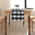100% Cotton Black & White 2 Piece Fabric in 1 Buffalo Check Farmhouse