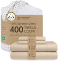 Threadmill 400 Thread Count Egyptian Cotton Full Sheet Set, Sateen