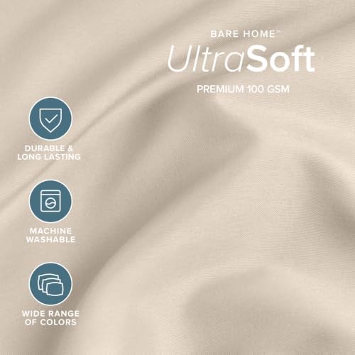 Bare Home Full Sheet Set - 1800 Ultra-Soft (Full, Sand)