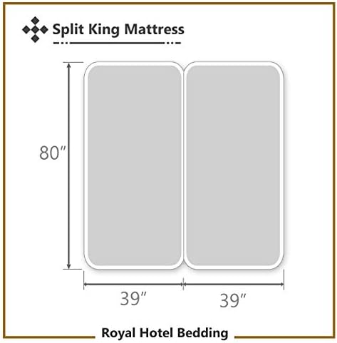 Royal Hotel Split King 1000 Thread Count Cotton Sateen Sheets Set