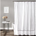 Lush Decor Hotel Collection Shower Curtain Fabric Minimalist Plain