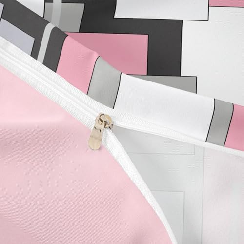 Feelyou Abstract Duvet Cover Queen Size Geometric Comforter Cover for