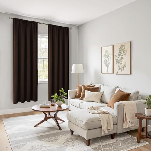 BGment Rod Pocket Blackout Curtains for Bedroom - Thermal Insulated