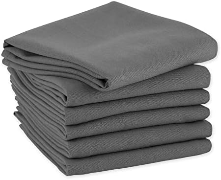 DII Basic Solid Dishtowel Collection Cotton Flat Woven, Small Set