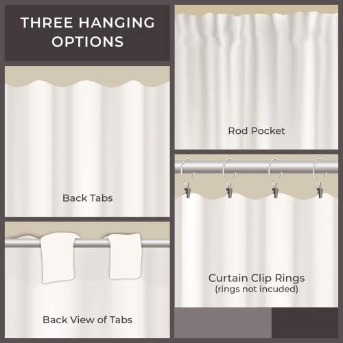 Piper Classics Market Place Natural Tie Top Panel Curtains, Set of 2