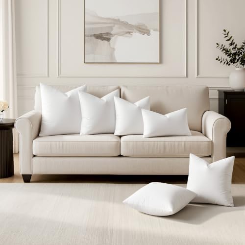 MIULEE 20x20 Pillow Inserts, Premium Feather and Down Pillows Pack of