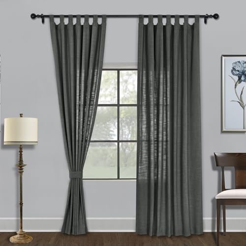 Fcosie Extra Wide Room Darkening Curtains 120W x 84L Inches Tab Top
