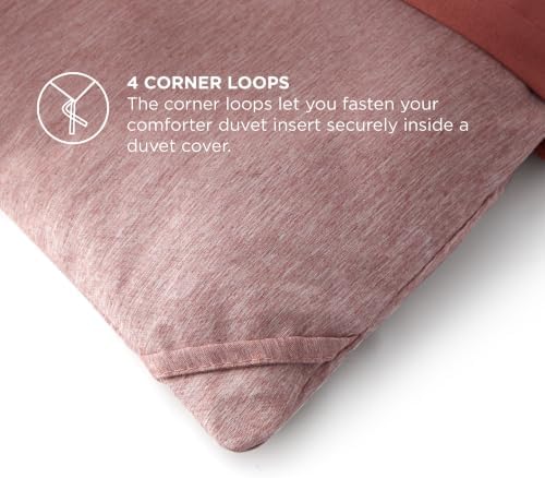 Bedsure Dusty Pink King Comforter Set, Cationic Dyed Fall Bed Set