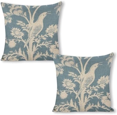 2 Pack, Square Decorative Pillow Covers, 18", Throw Pillow Sham with