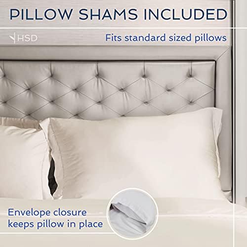 Hotel Sheets Direct Duvet Cover Bed Linen Set, 2 -Piece Set, Grey