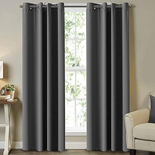 Turquoize Thermal Insulating Blackout Grommet Top Curtains Ultra Soft
