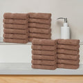 SUPERIOR Franklin Cotton Face Towel Set, Medium Weight Small Towels