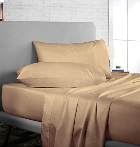 600 Thread Count 100% Egyptian Cotton Full XL Sheets- 4-Piece Premium