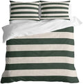 Duvet Cover King Size 3 Piece Bedding Set, Modern Minimalist Stripes
