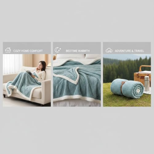 Cozy King Size Blanket for Bed Soft Fleece Blankets Lightweight for