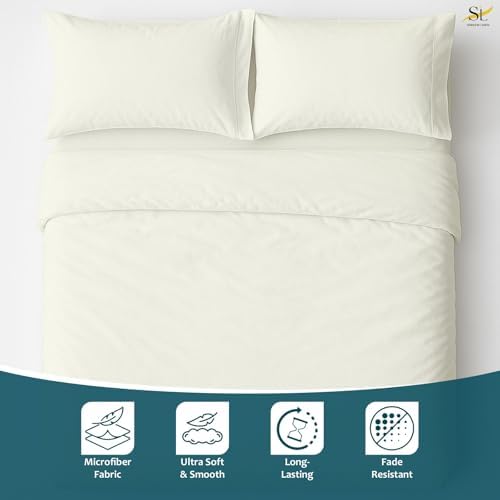 Shreem Linen Luxury 4 Piece Microfiber RV Sheet Set, Deep Pocket Fits