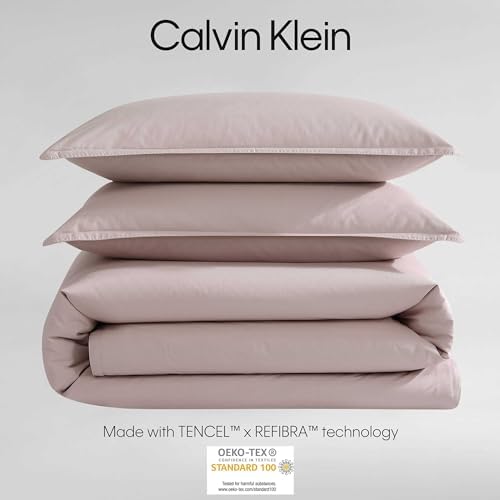 Calvin Klein - Queen Duvet Cover Set, Luxuriously Soft Percale