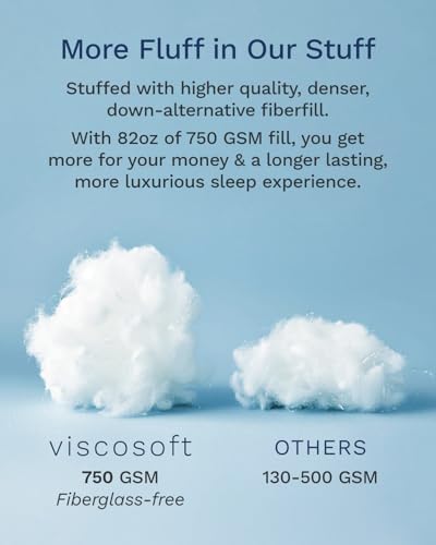 Viscosoft Pillow Top Mattress Pad - Queen Size - Viscose from Bamboo