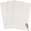Stripes Kitchen Towels Set of 3, 18x30 Inch Abstract Beige Geometric