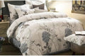 Wake In Cloud - Floral Comforter Set, 100% Cotton Fabric, Vintage