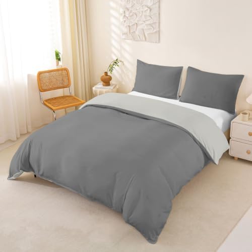 Castle Fairy Neutral Muted Shade 3 Pcs Boys Girls Duvet Cover Set King