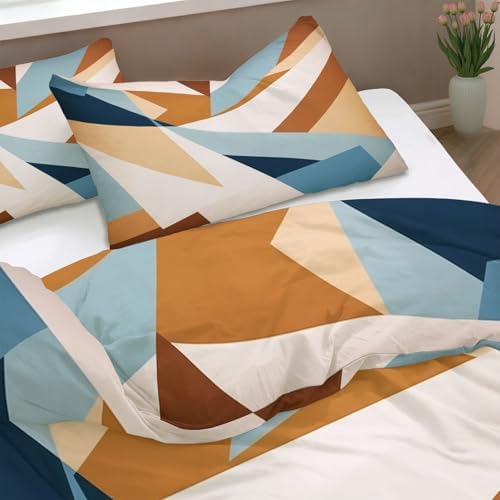 Soft Breathable Duvet Cover Minimalist Abstract Geometric Pattern
