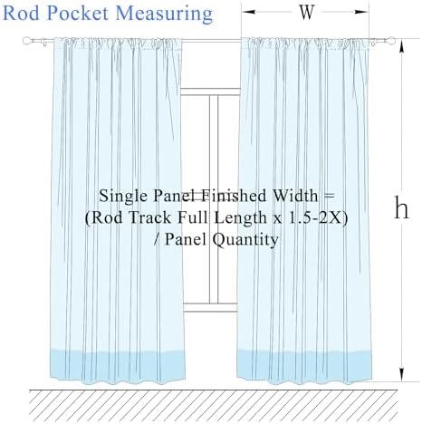 TWOPAGES Gray Linen Cotton Blackout Pleated Curtain, 72Wx108L, 1 Panel