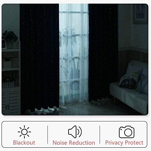 Blackout Curtains for Large Bedroom Window, Rod Pocket Drapes Thermal