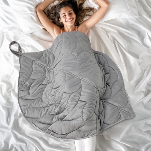 Weighted Lap Blanket 7 lbs 41" x 53"- Gifts for Mom Women Wife, Cozy
