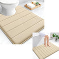 OLANLY Memory Foam Bathroom Rugs and Toilet Rugs, Bath Rug Size 40x32