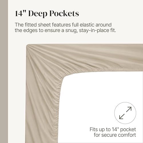 Modern Threads 4-Piece Ultra Soft Microfiber Bed Sheets Set, Wrinkle