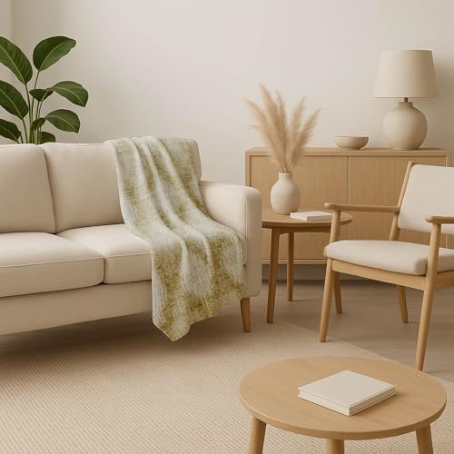 Addison Rugs ASB849 Taupe 50" x 70" Oversized Sherpa Throw Blanket