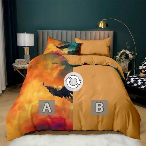 Duvet Cover King Size, Reversible Full Duvet Cover Set with