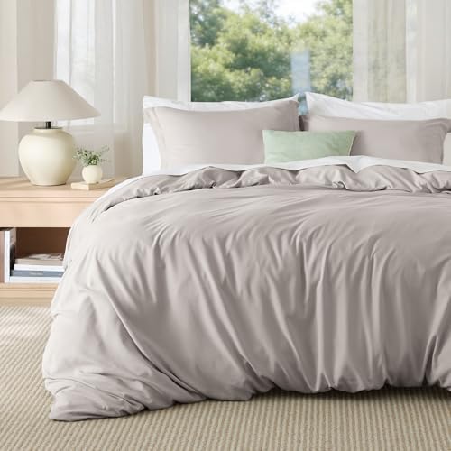 Bedsure Duvet Cover King Size, Soft Double Brushed Bedding Set, 3Pcs