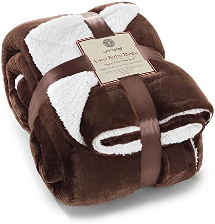 Sherpa Throw Blanket Super Soft Reversible Ultra Luxurious Plush