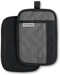 KITCHENAID Beacon Two-Tone Pot Holder 2-Pack Set, Contour Silver/Matte