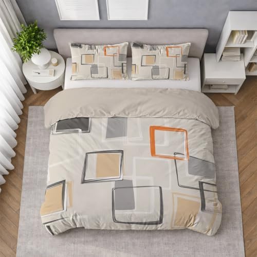 Super Soft Duvet Cover Set Microfiber Bedding Set Abstract Minimalist