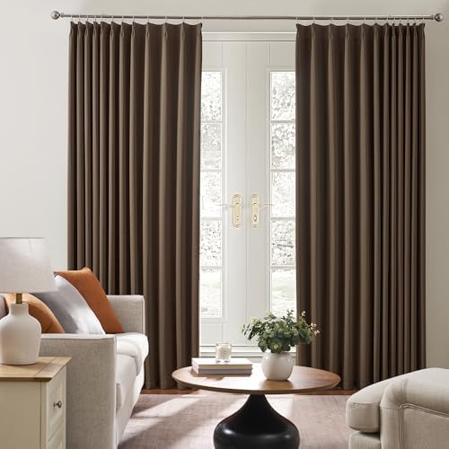 KEQIAOSUOCAI Blackout Curtains 84 Inches Long, Pinch Pleated Window
