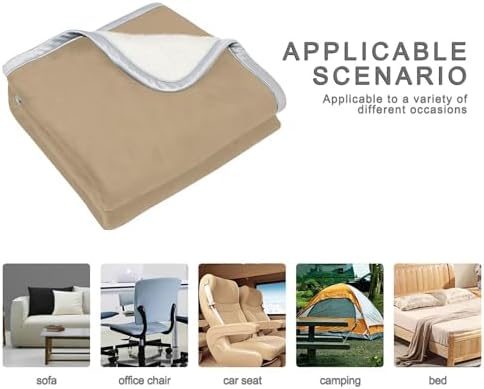 Tan Plush Throw Blankets for Bed Couch and Living Room Suitable 60x90