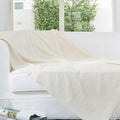 Cheer Collection Cable Knit Throw Blanket, Thick, Cozy & Soft Knitted